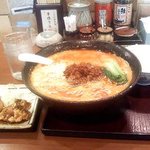 ごまめ家 星崎店 - 四川坦々麺ランチ唐揚げセット