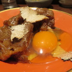 鳥茂 - 和牛サーロインのすき焼き、サマー・トリュフがけ