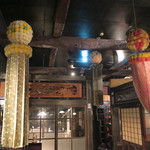 伊達藩長屋酒場 - 梁・欄間・七夕飾り