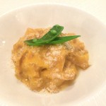 ペペロッソ - トリッパのブロデッタート　レモン風味の卵とじ