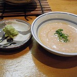日本橋橘町　都寿司 - コレは。。。カワハギの肝醤油？