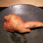 神保町 傳 - （2016/7  訪問）傳タッキー。この日は餅米、山椒でした。