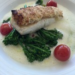 53 By The Sea - 本日の鮮魚　ローストガーリッククラスト　レモンブロス