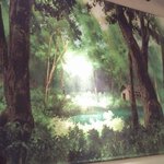 武蔵野カンプス - 壁一面に　タペストリー？？　個人的には、何もないほうが。。