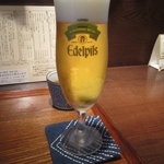 手打ちそば 菊谷 - 生ビール（エーデルピルス）