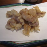 手打ちそば 菊谷 - 鴨肉の天麩羅（塩でいただきます）