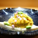 豪龍久保 - ムラサキウニと水無月豆腐