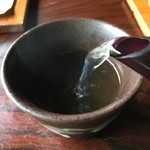 蕎麦屋蛍 - そば湯（サラッとしています）