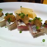 けいすい - 鯖のあぶりの棒寿司もこんなに可愛くて美味。