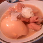 晩杯屋 - 煮込み（玉子入り）１５０円　2016/7/11