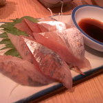 晩杯屋 渋谷道玄坂店 - アジ刺し１５０円　2016/7/11