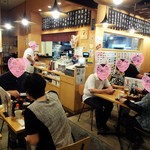 まるは食堂 - 店内の様子です。