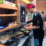 肉玉そば　おとど - 店内厨房　2016.7.11