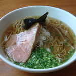 らぁめん 喜乃壺 - 喜乃壺 煮干蕎麦（醤油、低温）2016.7-②