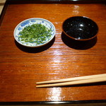 富小路 やま岸 - 蓼酢とお取り皿