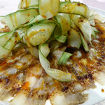 赤坂 四川飯店 - 薄切り豚肉の辛味ソース