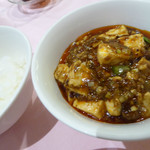 赤坂 四川飯店 - 陳麻婆豆腐＋白米