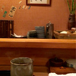 天さく・カウンターから見える景色