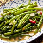 Stir-fried water spinach