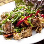 Stir-fried soft shell crab with black pepper