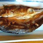 平山旅館 - 平山旅館 【朝ご飯】島の朝ご飯 あじの開き fromグリーンロール