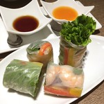 チャイニーズダイニング CHAO - エビと野菜の生春巻き