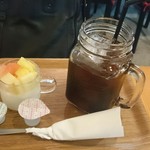 ロクマルイチ カフェ アンド バー - 夜定食が９８０円になりデザートがつくようになりました！