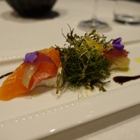RISTORANTE YAGI - ニジマス　水牛のロビオラチーズ