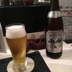 鰻割烹 心艶 - 瓶はアサヒ