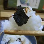 逞案寮 根上 - ゆべしの濃厚な風味でご飯がすすみます
