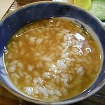 逞案寮 根上 - ゆべしは少ししか残ってなかったんですが、味が濃いので、お茶漬けにしてもちょうど良い味でした