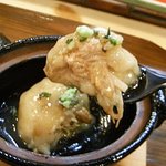 逞案寮 根上 - 角煮のような豚肉が包まれていて美味しいです