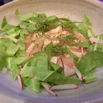 一柳斎 玄庵 - サラダ（鶏ささみ霜降り）