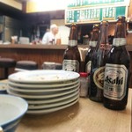 みのや - 瓶と皿からのおやっさん