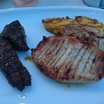 バルバッコア ビアガーデン - シュラスコプレート(2)
ポーク(豚肩ロース)
アルカトラ(牛ランプ)
焼きパイナップル