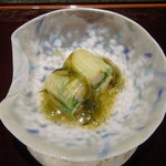 与太呂 - 口替り（海老と水菜の奉書巻き）