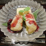 与太呂 - 甘味（バニラアイス東寺揚げ　～かぼちゃプリン添え～