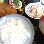 安東食堂 - トンカツ定食８５０円