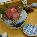 浅草じゅうろく - 本鮪お造り。