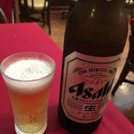 牛カツ東京 - 瓶ビール３５０円（ハッピーアワーで