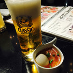 魚桜 咲 - 生ビールとお通し