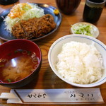 とんこ - みそヒレカツ定食（1100円）