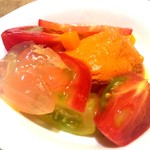 レストラン タケウチ - （2016.7）全部違う種類のトマト！