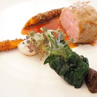 エスキス - ランチコース 17024円 のフランス産乳飲み仔羊