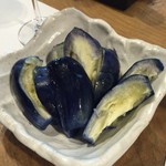 地酒BAR 山新 - H28.06.24 十全茄子漬￥350