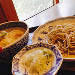 そば切　桔香草 - 天丼ランチ・十割蕎麦に変更100円