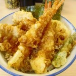 Tendon Tempura Hompo Santen - 海老と鶏の天丼