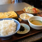 與五郎 - 丁度一年ぶりの「タコ入りだし巻き定食」ですお出汁に漬けていただきます（２０１６．７．１４）