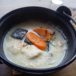 煮込みセットの豆乳シチュー