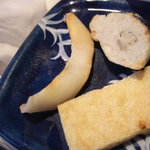 炭平 - 朝食　炭火で焼いちゃいました